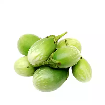 Sobuj Gol Begun (Round Brinjals Green)